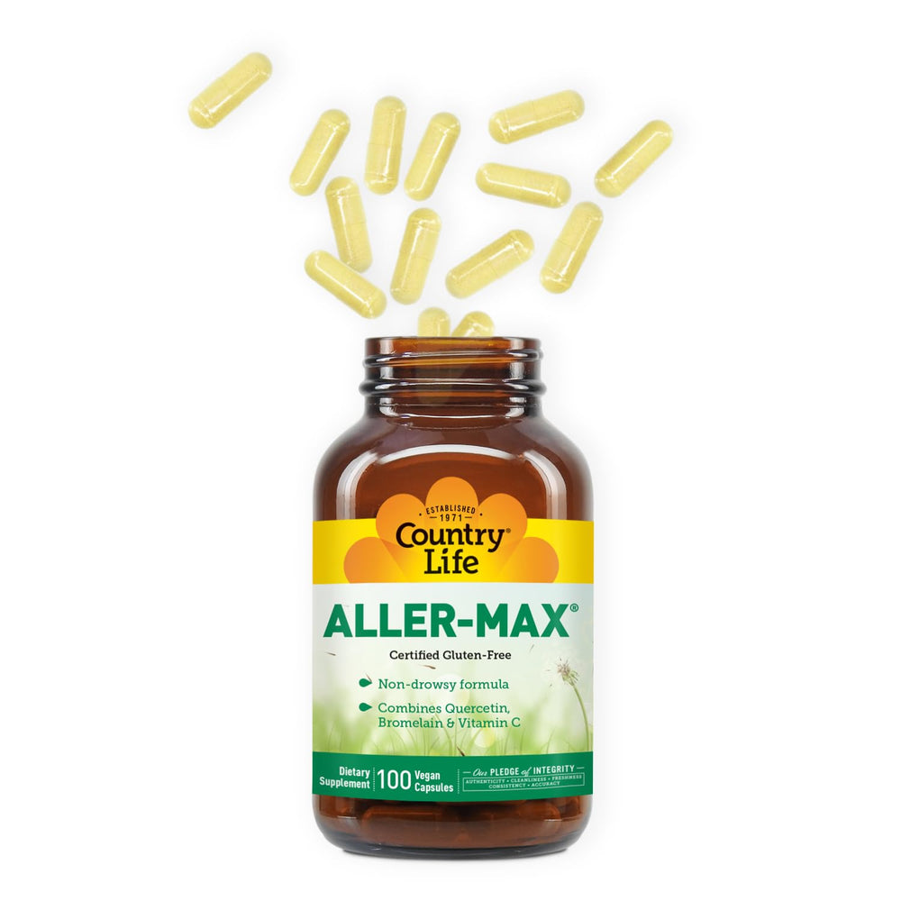 Vitamin C, Zinc and botanical blend artwork for Aller-Max