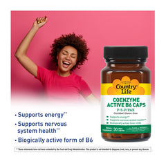 Illustration of P-5-P bioactive form of Vitamin B6 for enhanced absorption