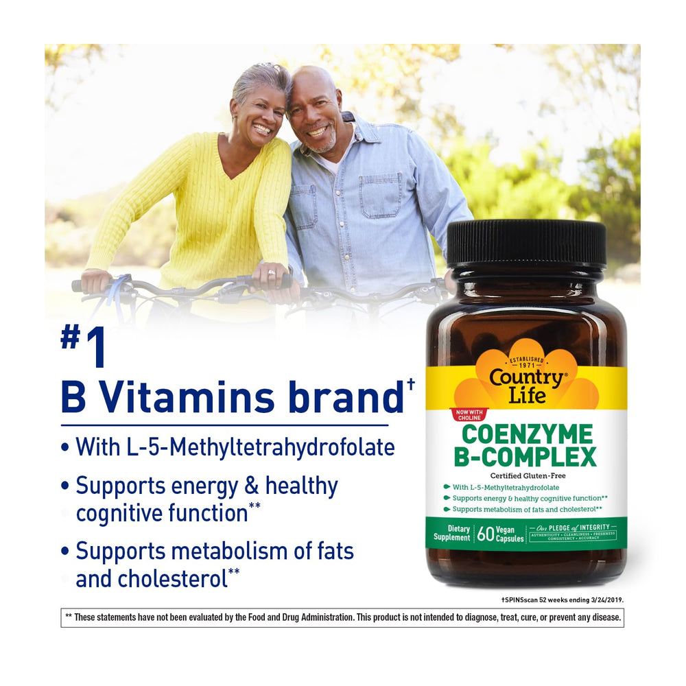Country Life Coenzyme B-Complex, 60 Capsules – Energy, Metabolism & Mo ...