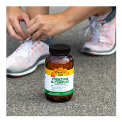 Country Life Coenzyme B-Complex serving with daily capsules for consistent use