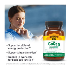 Gluten-free certification label for CoQ10 supplement