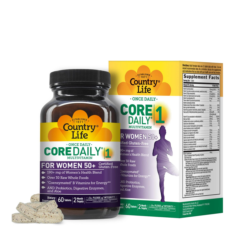 Country Life CORE Daily-1 Women 50+ multivitamin bottle front view