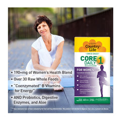 Probiotic blend, digestive enzymes, cranberry blend and other ingredients in Country Life CORE Daily-1