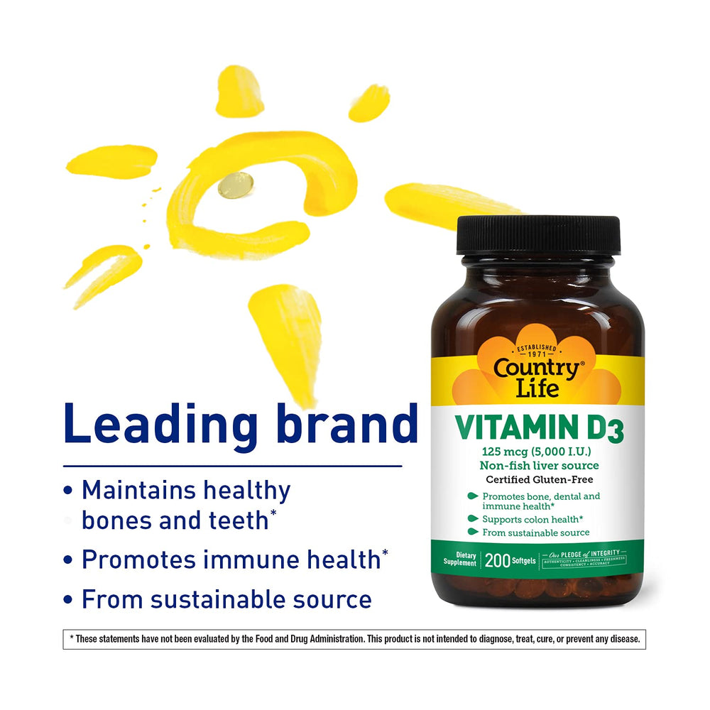 Illustration showing calcium absorption with Vitamin D3 5000 IU