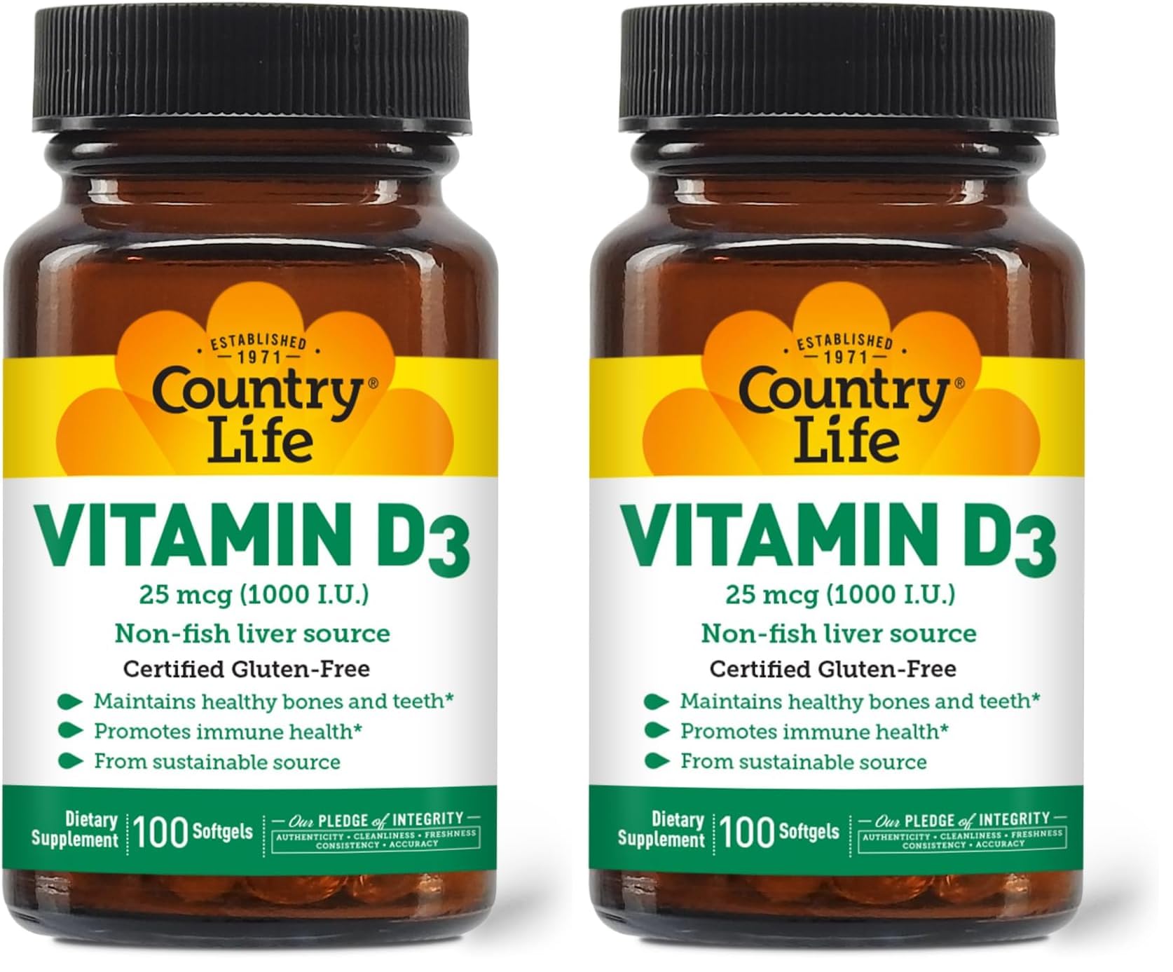 Country Life D3 Non-Fish Softgels Pack 2 main image