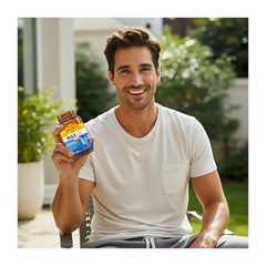 Country Life Max for Men bottle label close-up showing iron-free formula