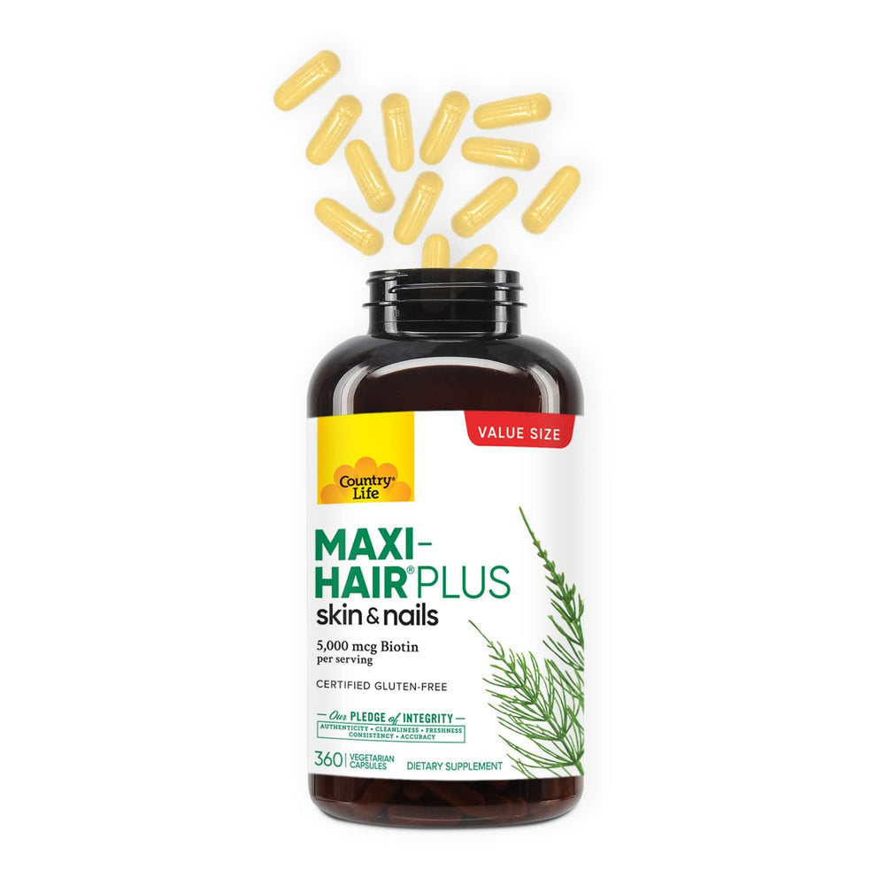 MSM, L-Methionine, L-Cysteine and Inositol nutrient blend illustration for Maxi-Hair Plus