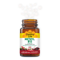 Methyl B-12 Capsules bottle with capsules visible