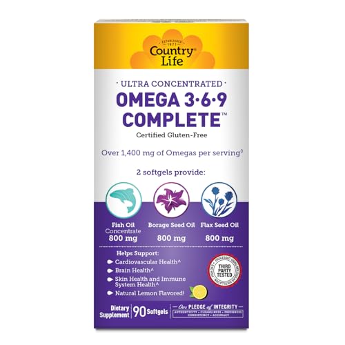 Country Life Omega 3-6-9 Complete bottle with cap