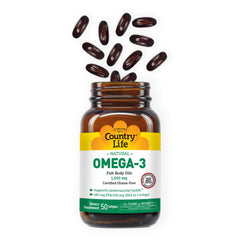 EPA 180 mg and DHA 120 mg per softgel highlighted on label