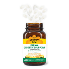 Chewable papaya pineapple flavored tablets