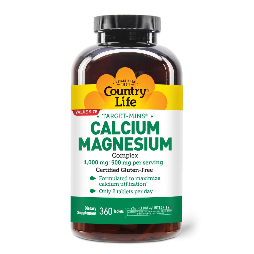Country Life Target-Mins Calcium Magnesium bottle label