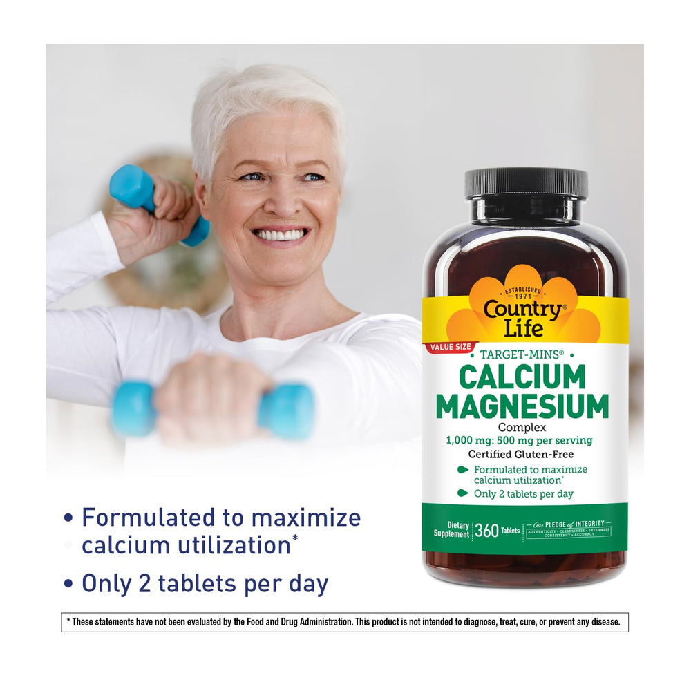 Graphic showing 2:1 calcium to magnesium ratio