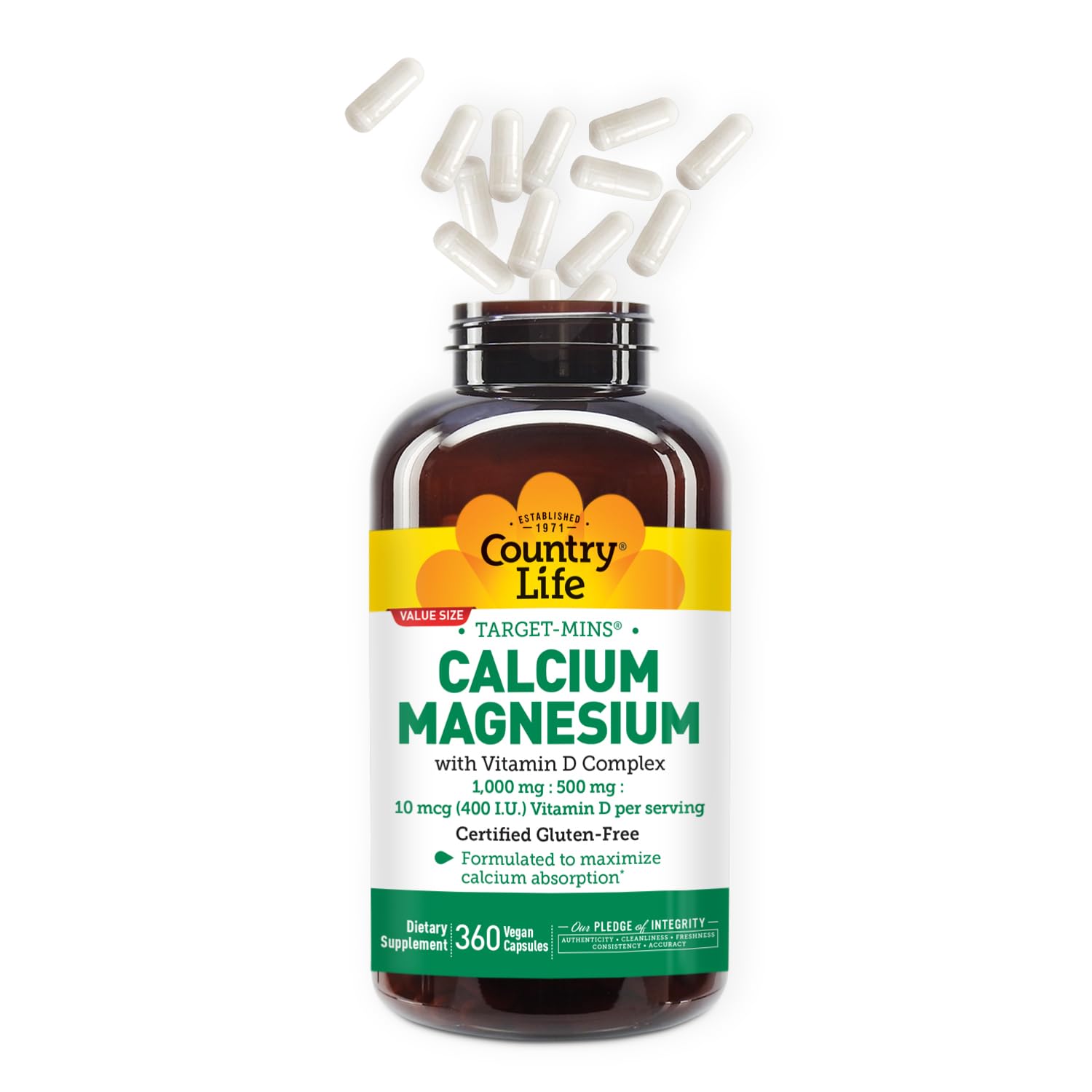 360 vegan capsules container by Country Life Target-Mins