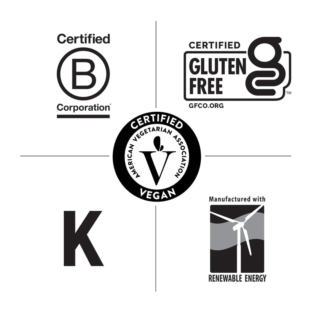 Gluten-free and vegan certified Target-Mins label