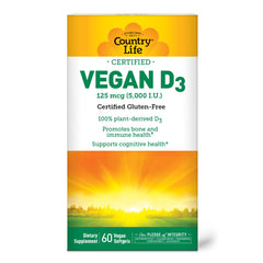 Country Life Vegan D3 5000 IU bottle front view