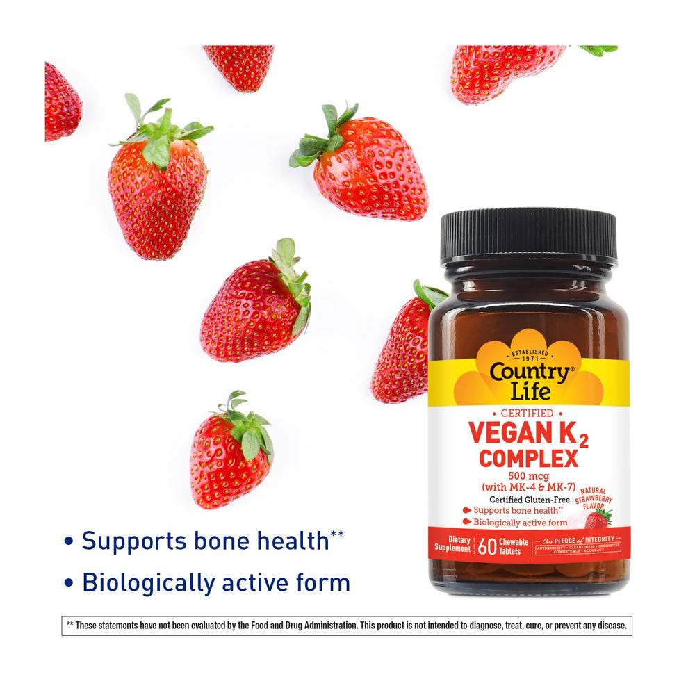 Close-up of dual-spectrum MK-4 and MK-7 Vitamin K2 dosage for 500 mcg