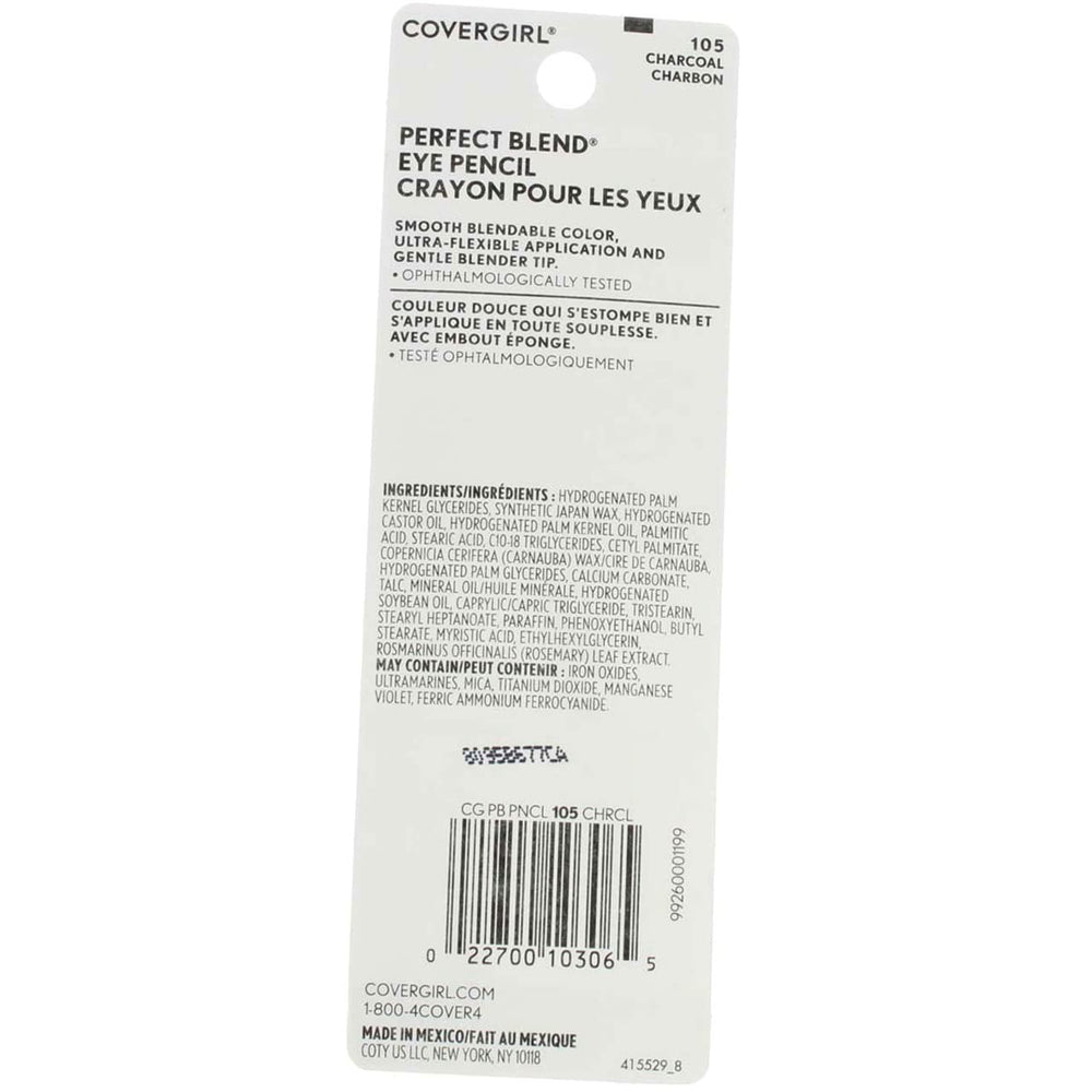CoverGirl Charcoal swatch shows rich, even payoff
