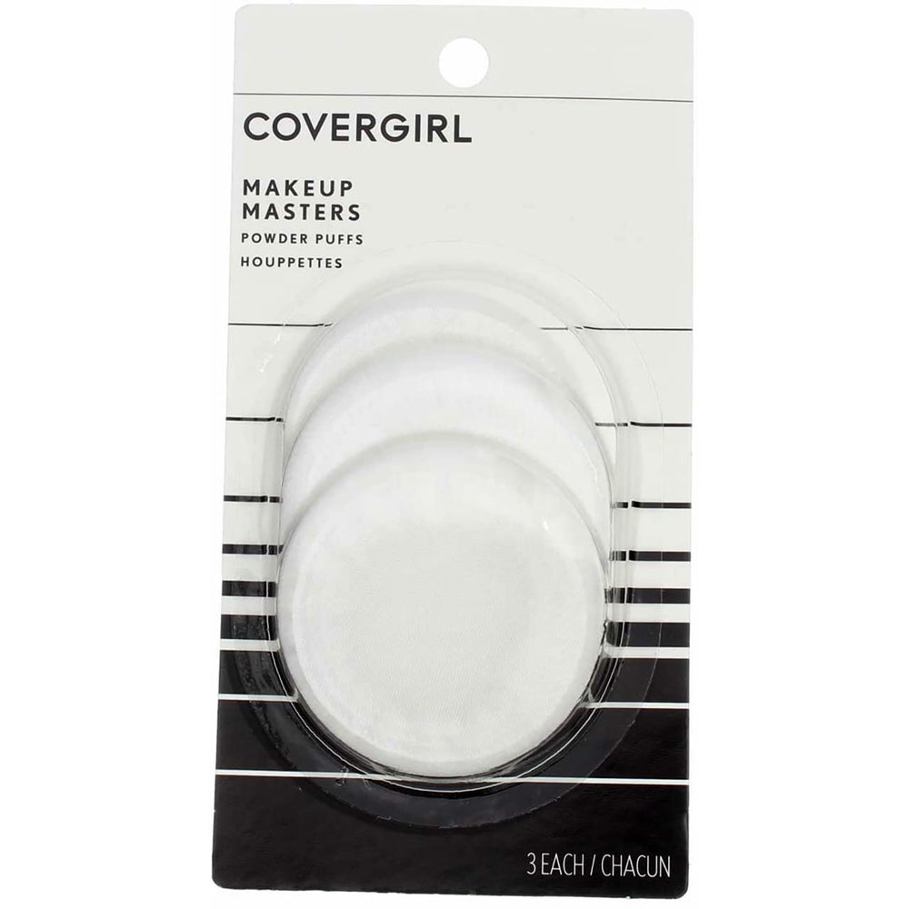 COVERGIRL Makeup Masters Powder Puffs with velvety soft texture for smooth, even powder application.