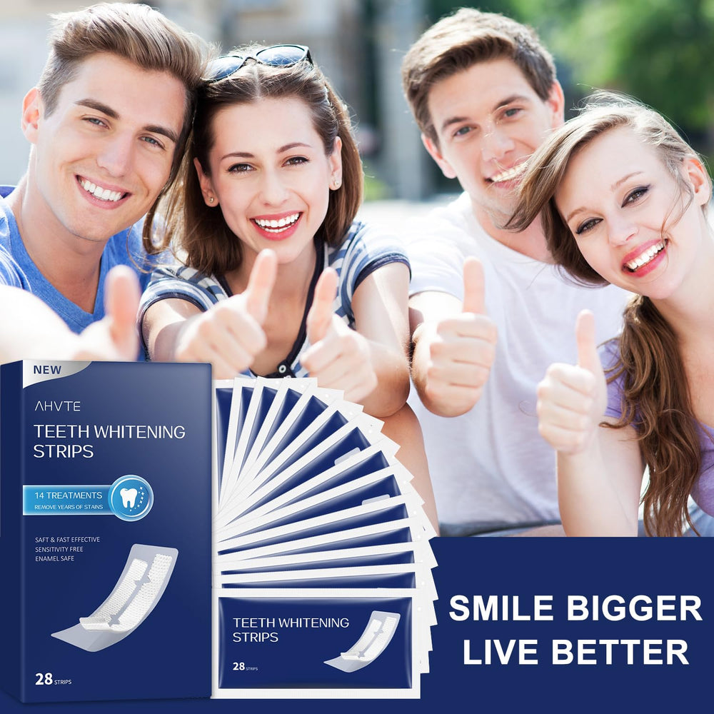 14-day whitening results showing brighter smile