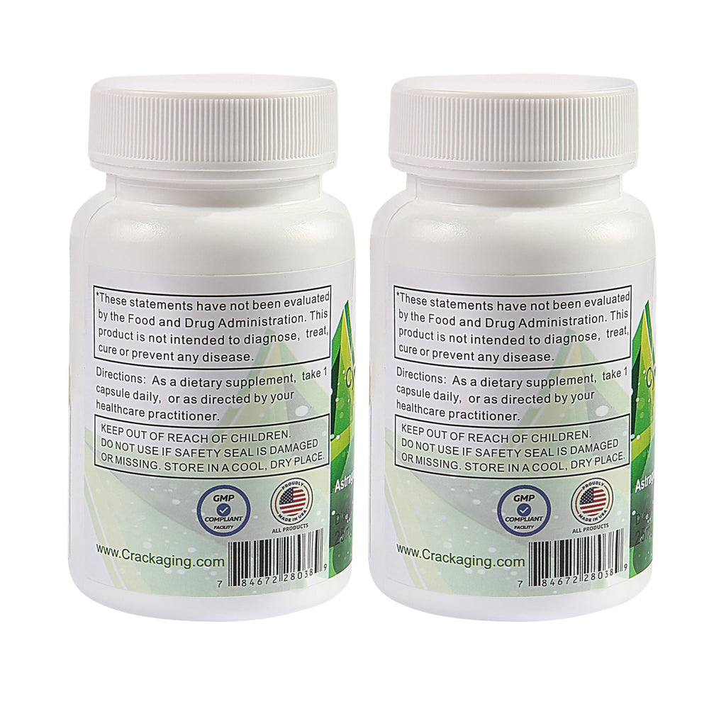Alternative rectangular bottle design for Crackaging Cycloastragenol 98% 25mg