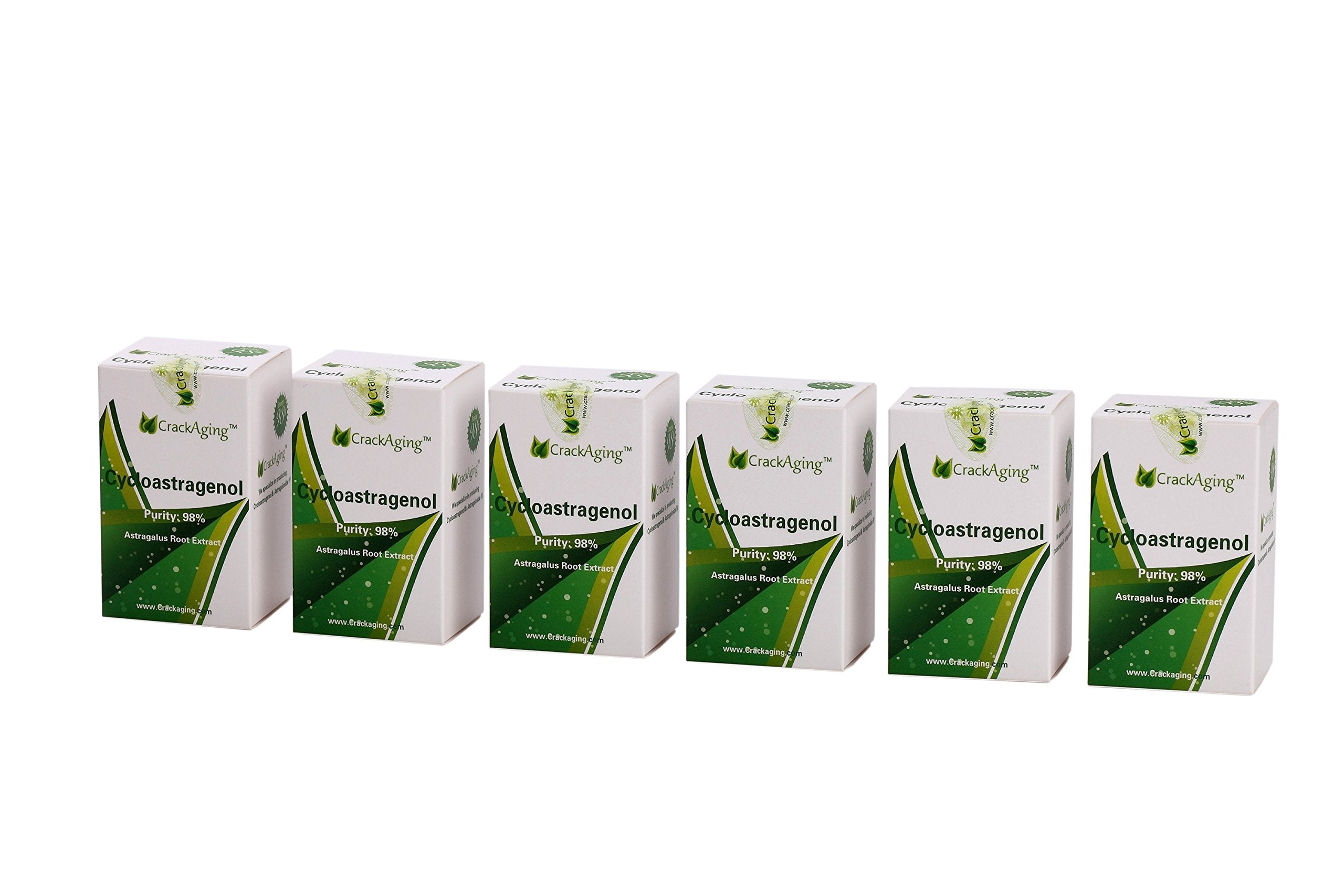 Crackaging Cycloastragenol 98% purity bottle label