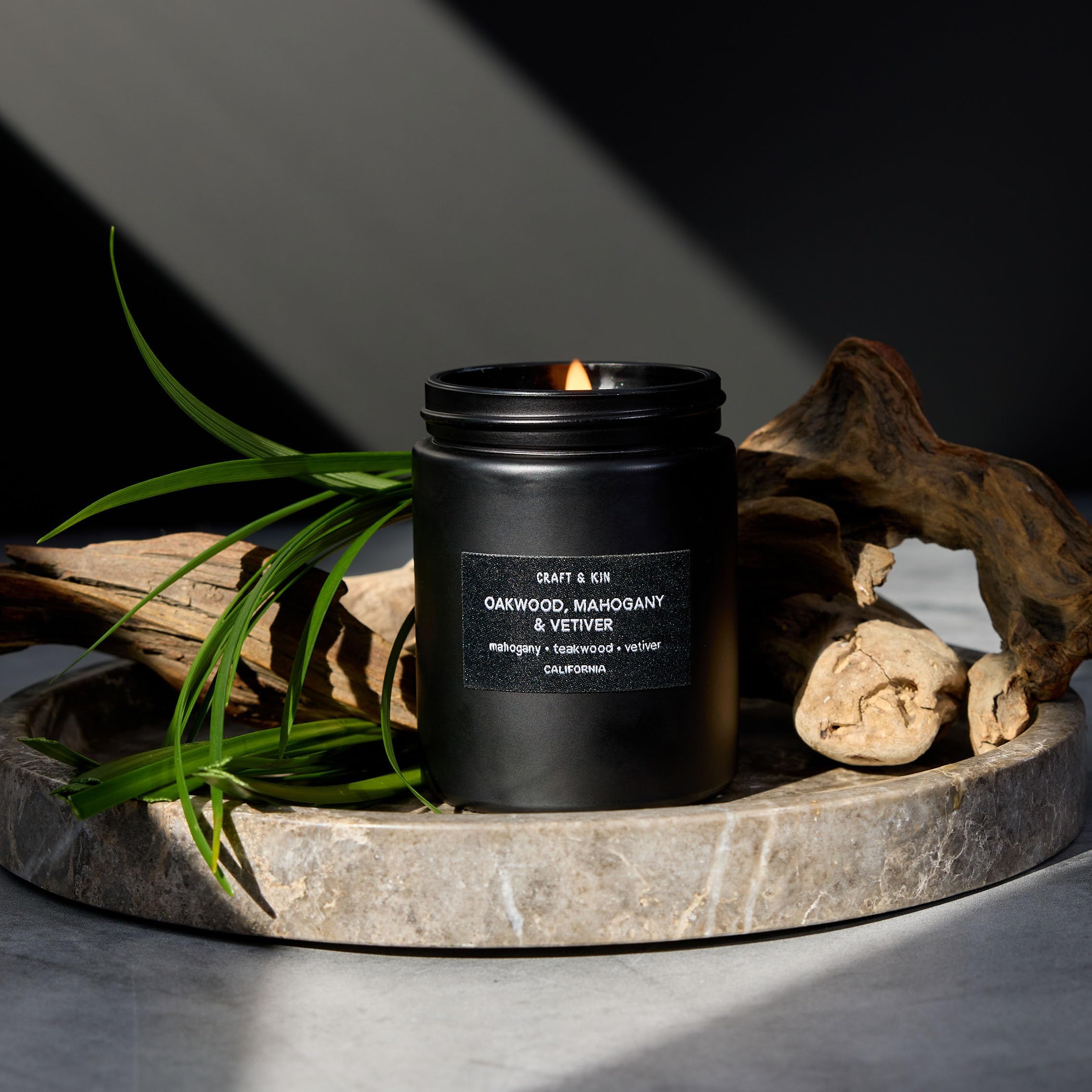 Elegant packaging and gift-ready presentation of Craft & Kin candle