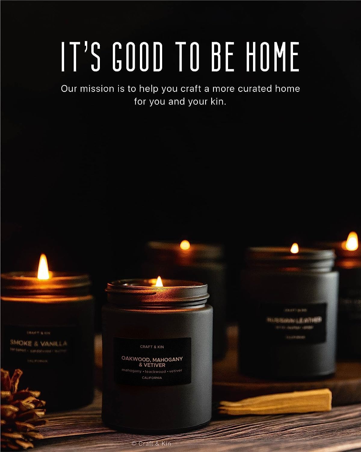 Close-up of soy wax burn and smooth edges of the candle