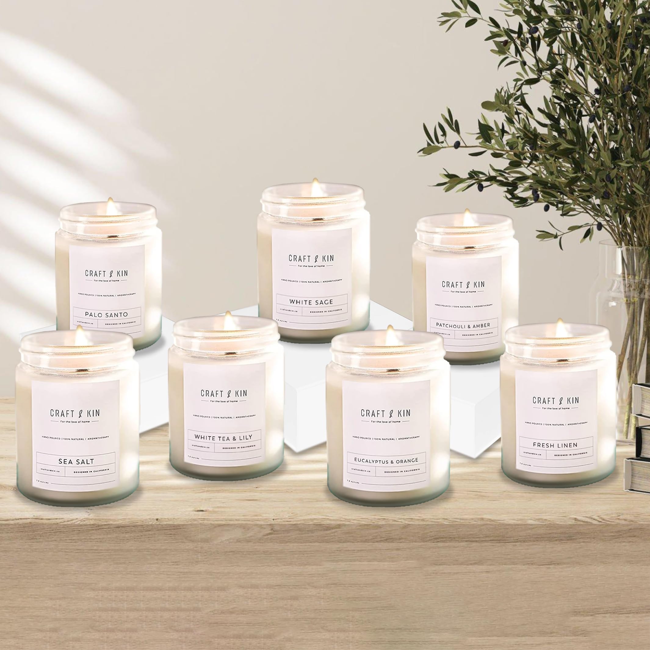 Gift-ready Patchouli & Amber candle from Craft & Kin