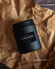Boxed gift-ready Craft & Kin leather candle image