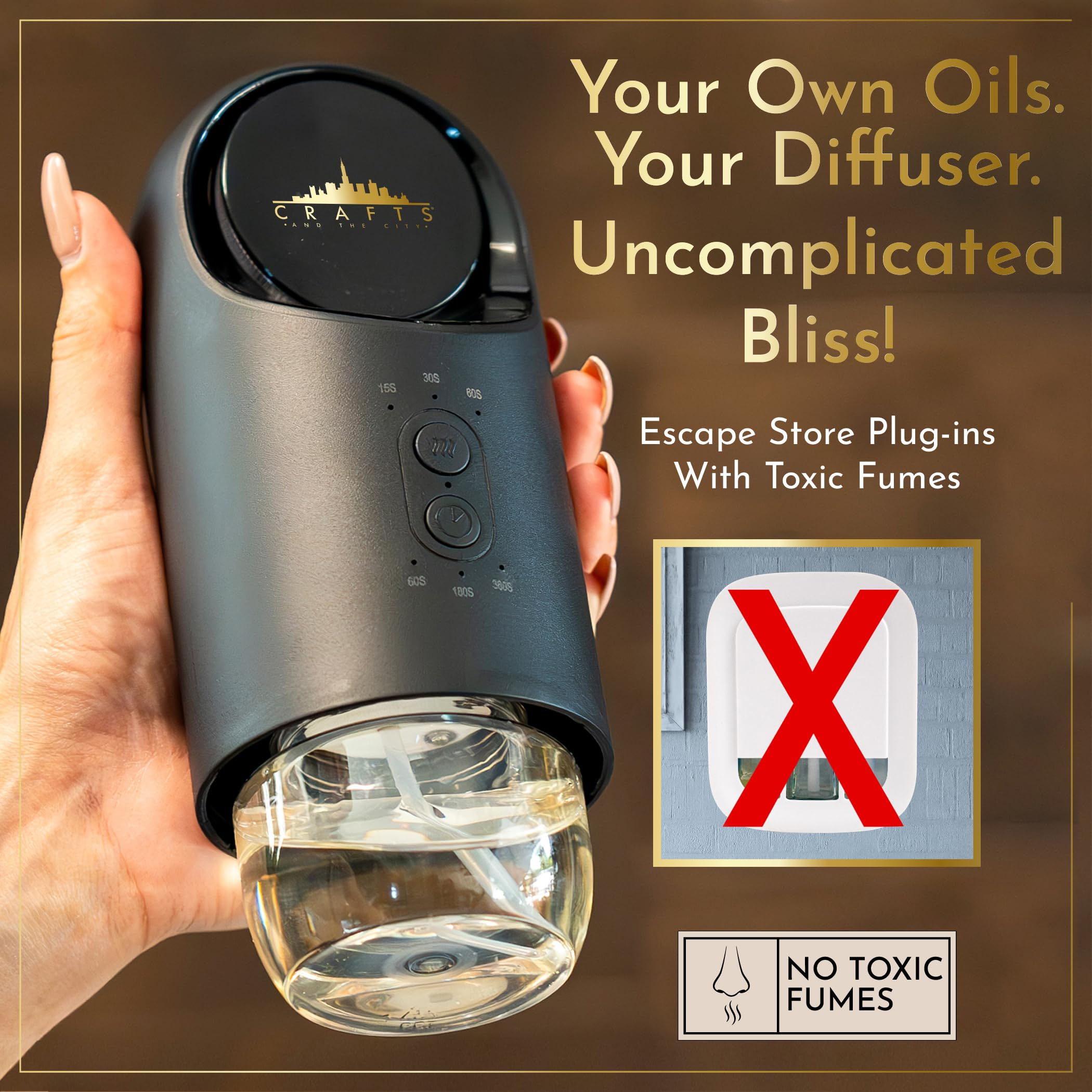 Crafts and the City Esscentialight 120ml tank for fewer refills and convenience.