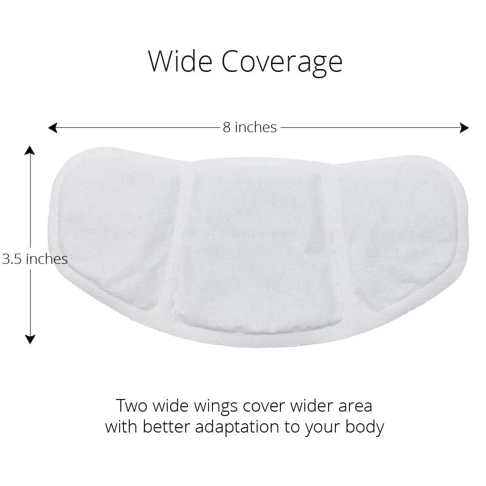 CrampCareH lower abdomen-focused patch helps to warm the area with flexible coverage.