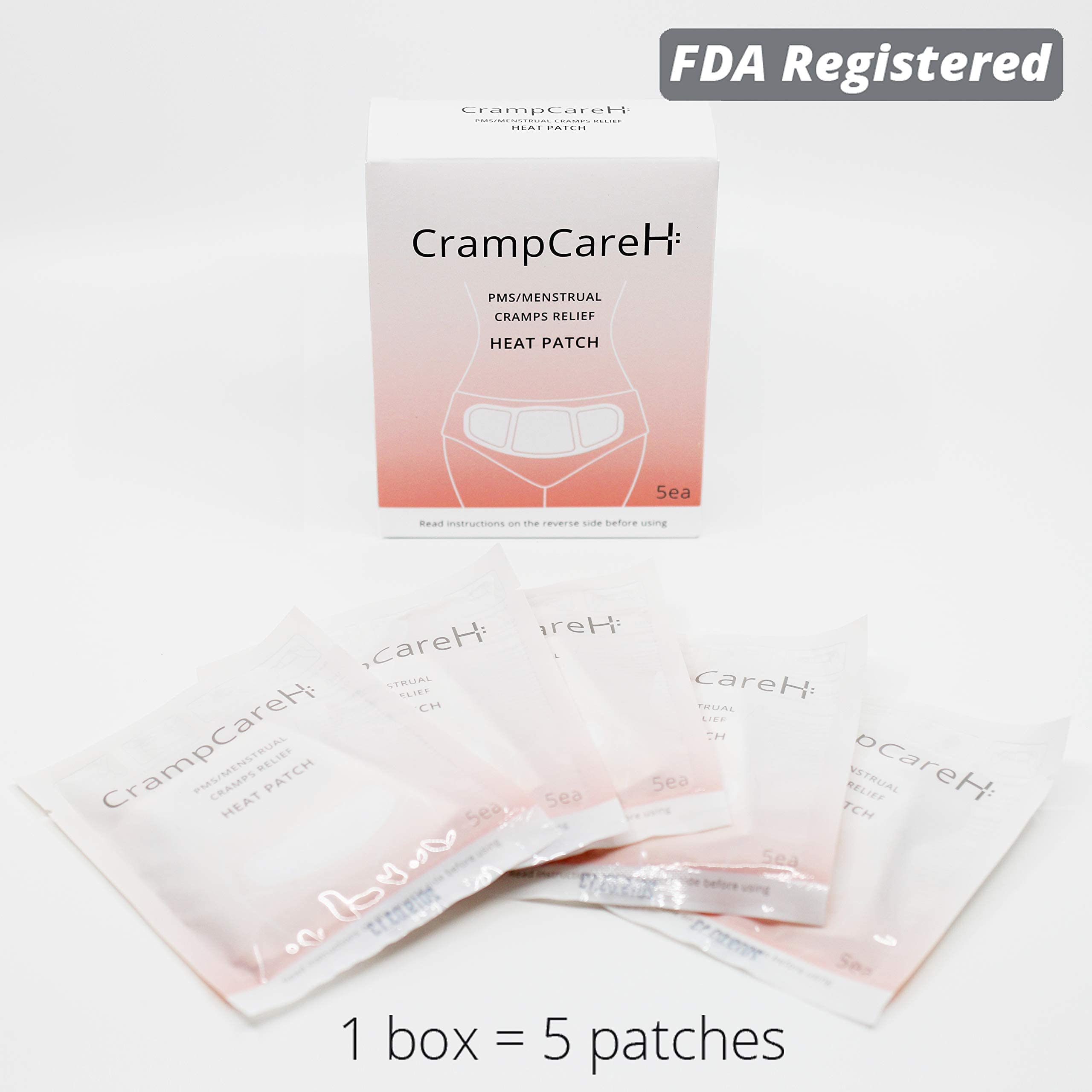 CrampCareH patch with underwear adhesion offers discreet wear during daily activities.