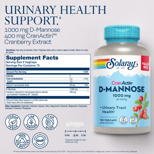 CranActin Cranberry Extract 400mg for urinary tract support