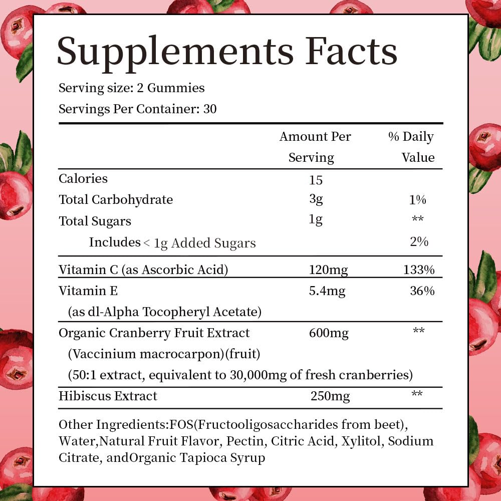 Cranberry extract 50x concentrate