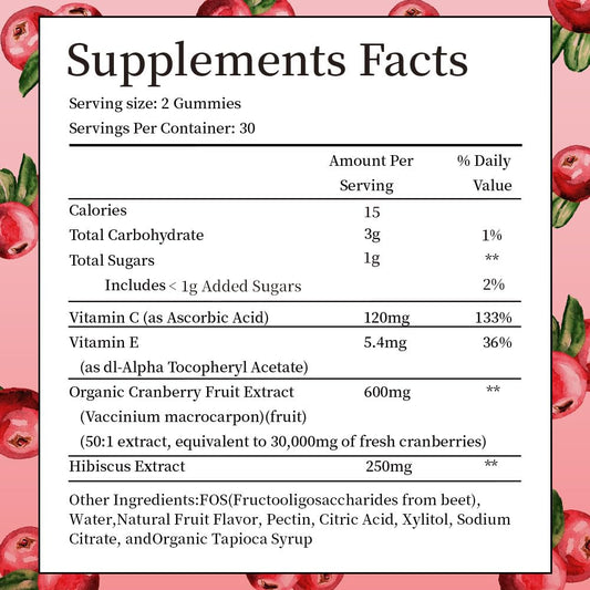 Cranberry extract 50x concentrate