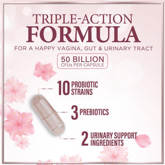 Cranberry and D-Mannose ingredients representing urinary tract support