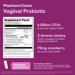 Cranberry extract and organic prebiotics ingredients