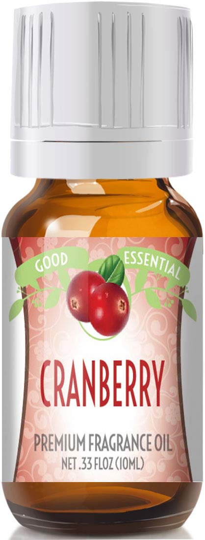 Good Essential Cranberry Fragrance Oil 10ml amber glass bottle with euro style dropper