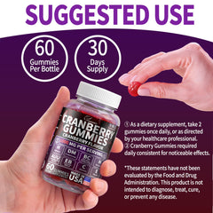 Cranberry Gummies close-up showing gummy texture