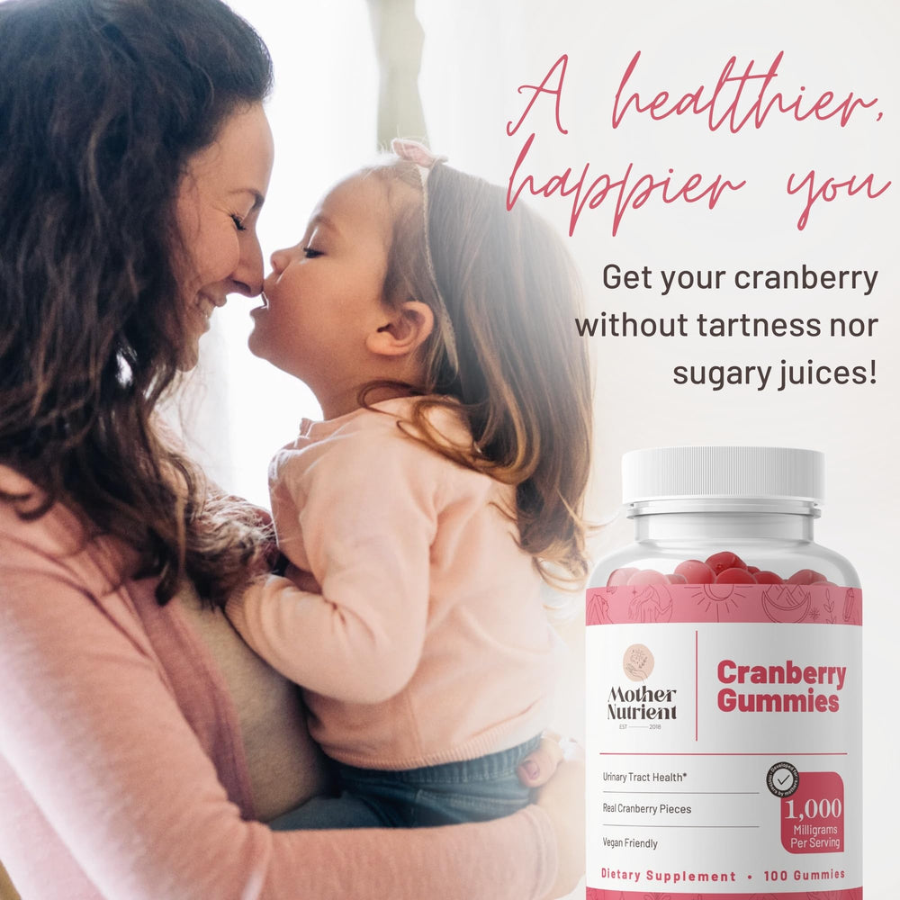 Low-sugar cranberry gummies with 3g sugar per serving