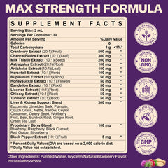 Cranberry PACs in liposomal drops for detox