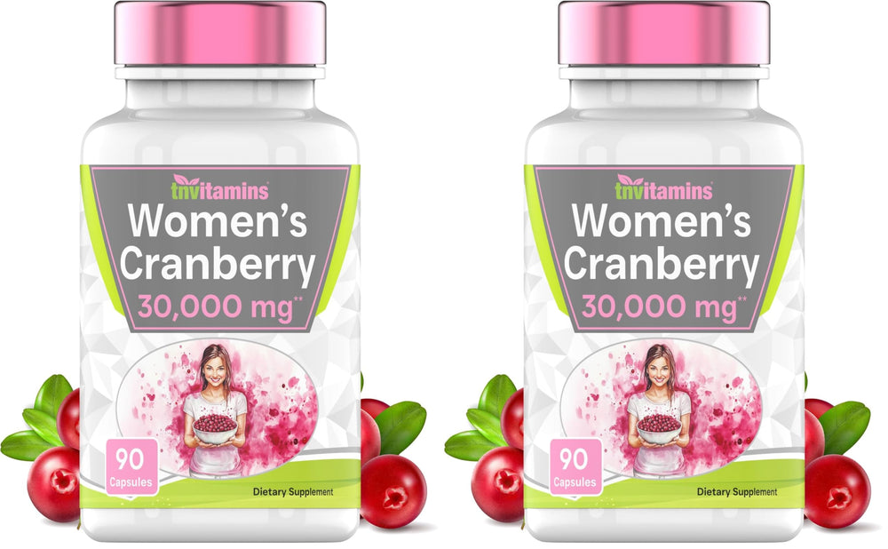 Cranberry Pills for Women 30000 mg per 2-capsule serving in a pack of 2 (USA-made)