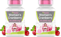 Cranberry Pills for Women 30000 mg per 2-capsule serving in a pack of 2 (USA-made)