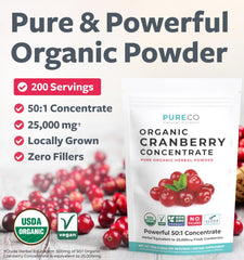 Cranberry powder supporting urinary tract health