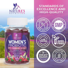 Cranberry-infused probiotic with 6 strains and 3 Billion CFU