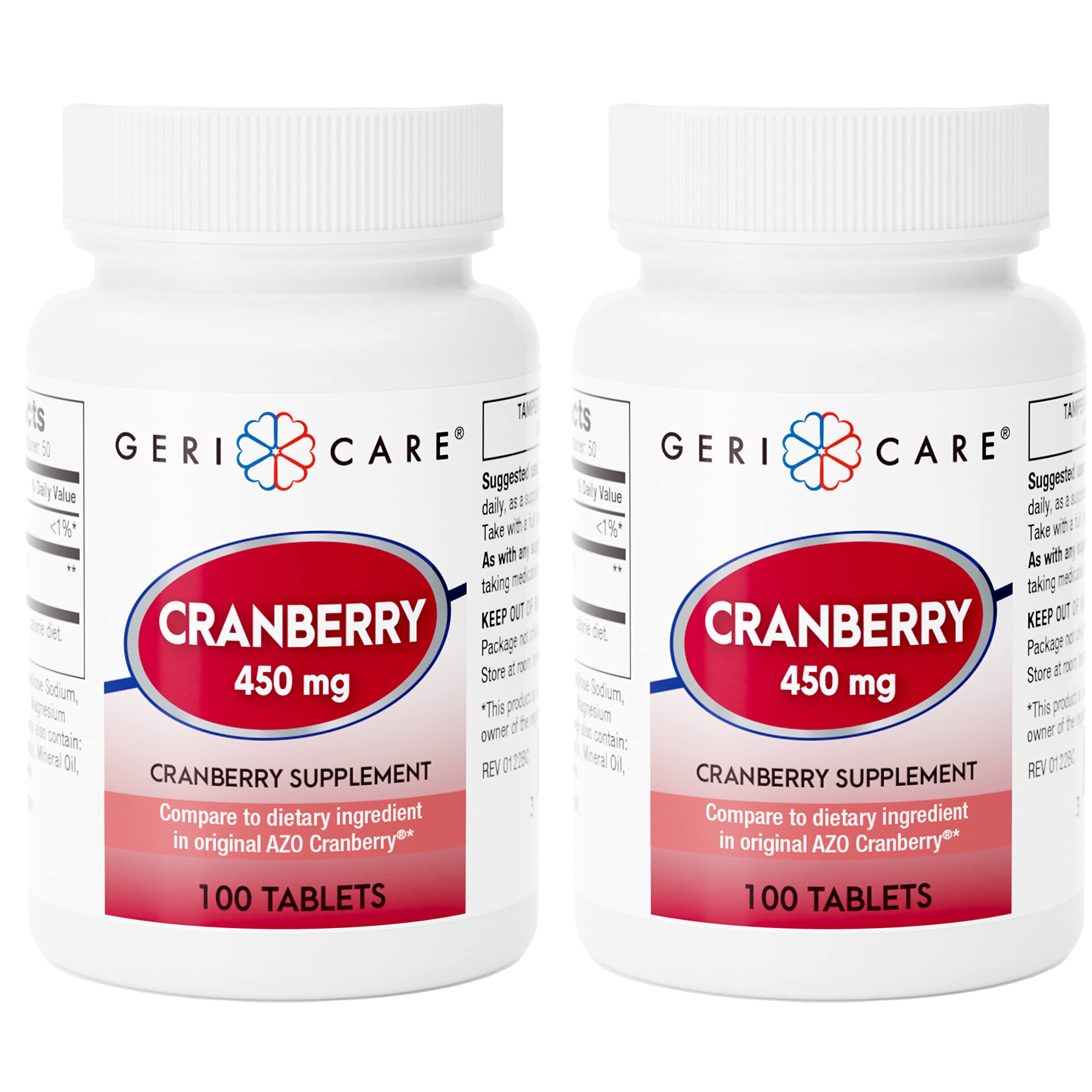 Front view of High-Potency Cranberry Supplement 450mg 2-Pack