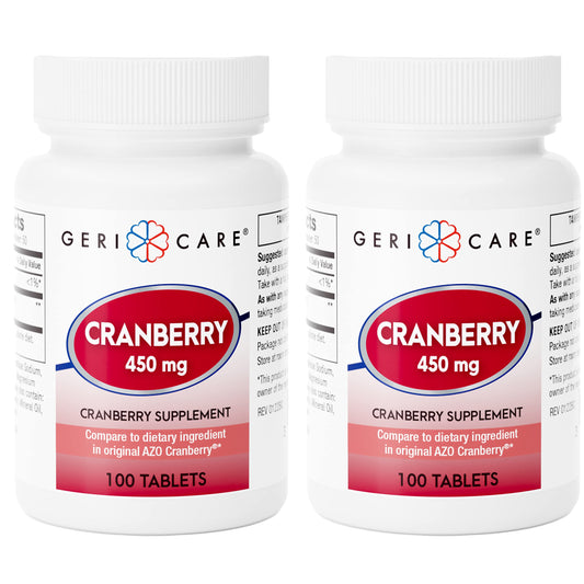 Front view of High-Potency Cranberry Supplement 450mg 2-Pack