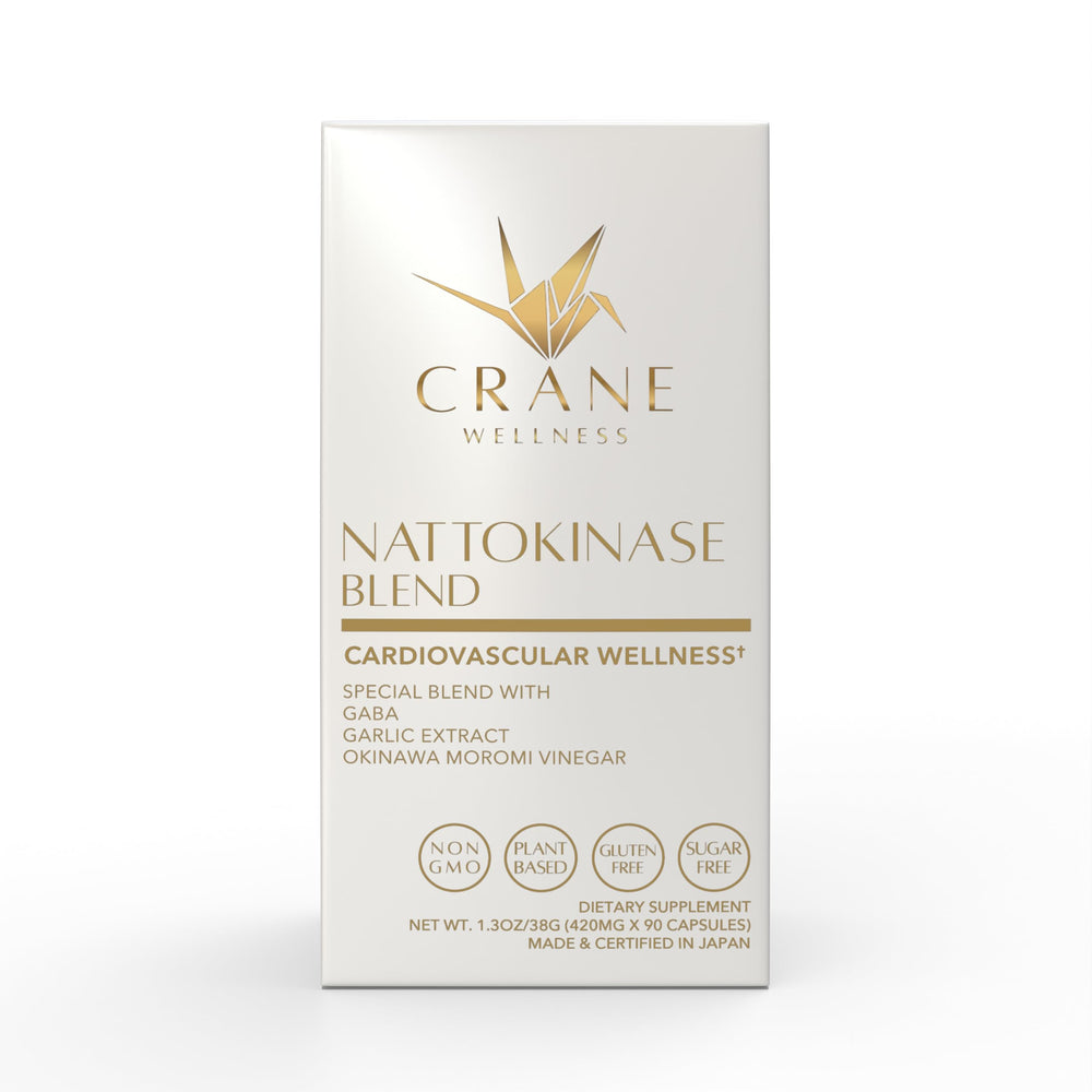 Bottle of CRANE WELLNESS Nattokinase 6000 FU