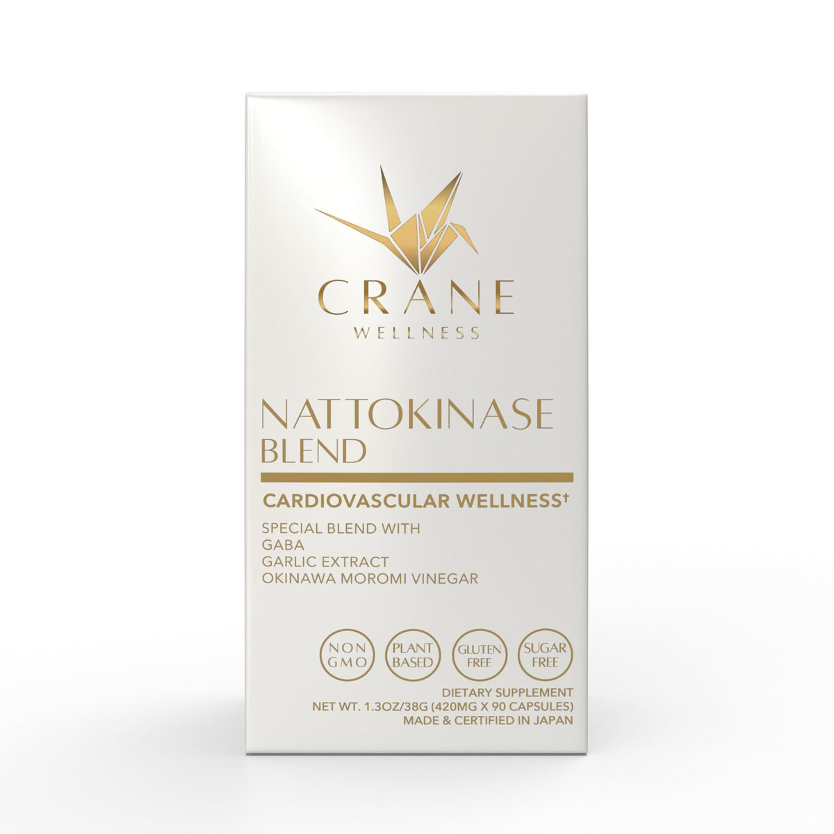 Bottle of CRANE WELLNESS Nattokinase 6000 FU